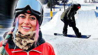 SKATER LEARNS HOW TO SNOWBOARD FROM A PRO