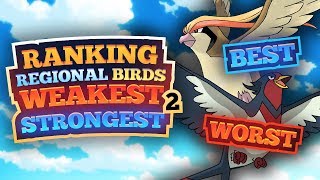 Ranking the Regional Birds Weakest to Strongest