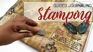 STAMPING guided art journaling | Creative soul searching | Journal on Monday 215