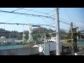 jr山陽本線　東尾道駅→尾道駅　車窓（海側）