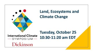 Land, Ecosystems and Climate Change