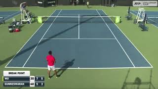 ATP Orlando Challenger: Prajnesh Gunneswaran vs T Wu - Highlights