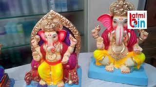 GRAHAK PETH GANESH MURTE - शाडू मातीच्या पर्यावरण पुरक गणेश मुर्ती पुण्याच्या ग्राहकपेठेमध्ये