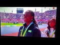 tobi amusan is making the national anthem very popular now.from us to uk❤️🇳🇬 teamnigeria cwg2022