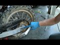 kawasaki klx140 chain adjustment