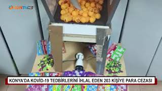 Konya'da Kovid-19 tedbirlerini ihlal eden 203 kişiye  para cezası