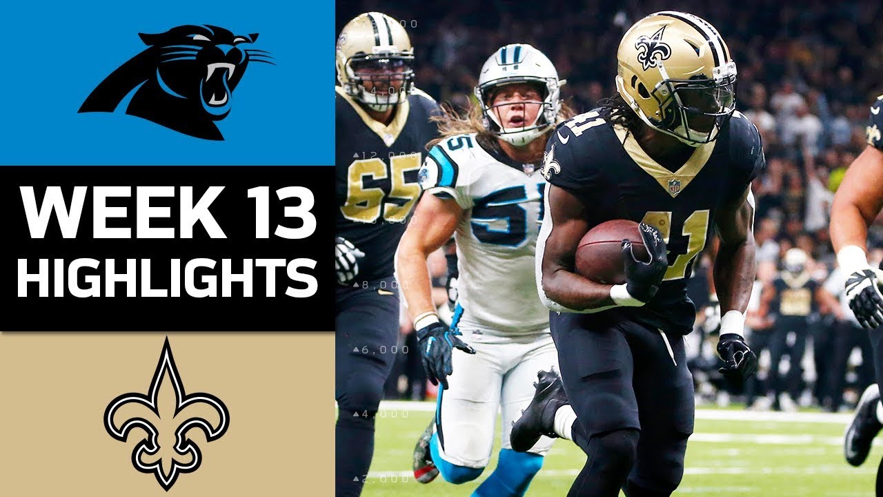 Panthers Vs. Saints | NFL Week 13 Game Highlights - YouTube