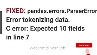 [Solved] Pandas Error Error tokenizing data C error Expected Fields in Some Line | #pandas_issue