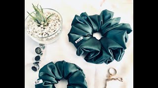 How I make Scrunchie for my Scrunchie Business | DIY Scrunchie with Cloth Label Tutorial