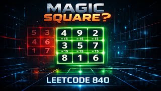 Magic Squares in Grid | LeetCode 840 Explained with Intuition, Diagrams & Java Solution