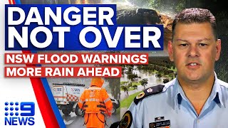 NSW flood warnings remain as rivers continue to rise | Weather | 9 News Australia