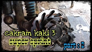 tutorial pasang rem cakram vespa / cakram vespa tua / part:2 ( pemasangan cakram)