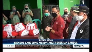 Kemensos Salurkan Bansos Sembako Presiden di Wilayah Bekasi