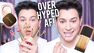 TESTING OVER HYPED MAKEUP! Jelly Beam Highlight, Huda Beauty Foundation, ETC!