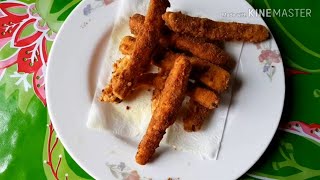 Crispy Eggplant Fingers |বেগুনের ফিংগার রেসিপি| Fried Eggplant Sticks Recipe by Hafiz's Vlog |