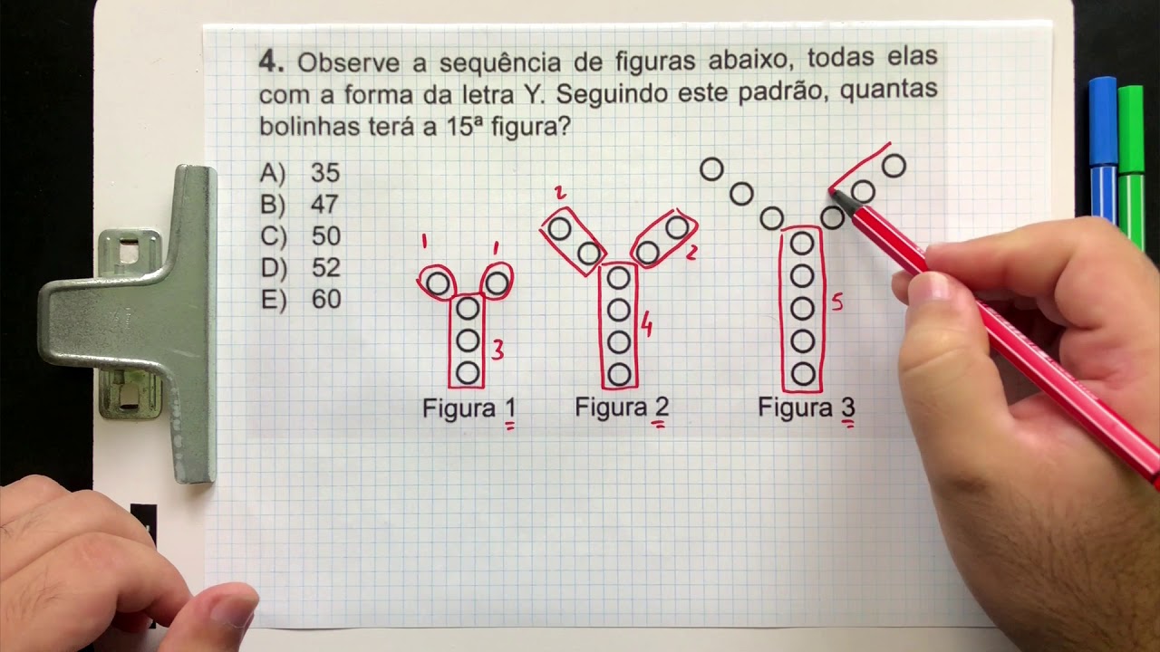 ⚠️ Gabarito OBMEP 2019 👉🏻 A Forma Da Letra Y E A PERCEPÇÃO DE PADRÕES ...