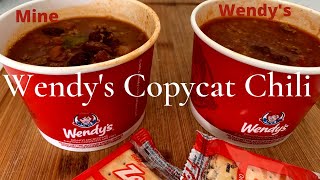 How to make the best Wendy's Chilli Copycat Recipe! Unbelievable Side by side tasting! Chili