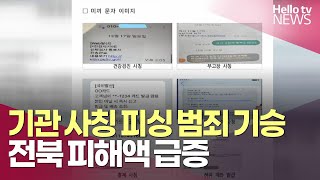 '건강검진센터' 사칭 피싱 범죄 기승…전북 피해액 급증ㅣ#헬로tv뉴스