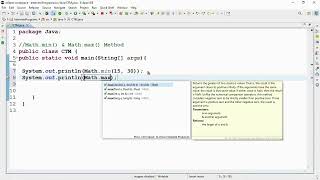 #Math.Max( ) & #Math.Min( ) #Method #java