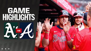 A's vs. Braves Game Highlights (5/31/24) | MLB Highlights