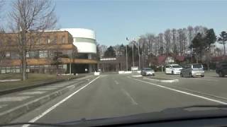 Rankoshi town road drive 1080p from Rankoshi Town Hall , Hokkaido Japan