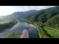 mavic2 zoom 空撮　佐田沈下橋　高知県四万十市1