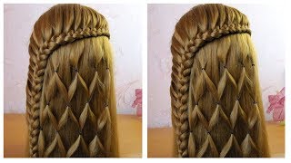 Tuto Coiffure Simple Tresse Cascade Avec Ruban Facile