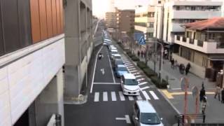 初詣 石切神社参拝客による大渋滞(2014/1/1)