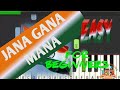 Jana Gana Mana - Lyrics and Keyboard Notes - Indian National Anthem - Easy Right Hand Piano Tutorial