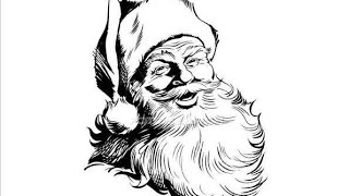how to draw christmas santa claus drawing step by step || how to draw santa claus face drawing