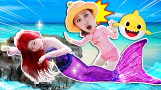 人魚公主的皇冠弄丟了！基尼快來幫我找回丟失的皇冠吧 Little mermaid pretend play