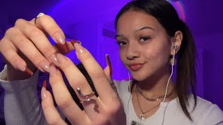 ASMR || LONG nail tapping + nail rubbing