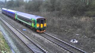 EX -LM 153333 AND FGW 158956  AT HARESFIELD BRIDGE FARM 160113.MP4