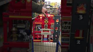 Fire station shopping at Walmart