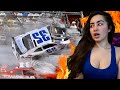 EUROPEAN FIRST TIME REACTS TO Best NASCAR Crashes In History