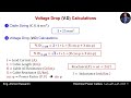 electrical loads calculations and design course 04 voltage drop v.d calculations الهبوط في الجهد