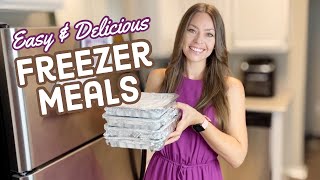 EASY & DELICIOUS PLANT BASED FREEZER MEALS | Make Ahead Meal Ideas | Budget Freezer Meals