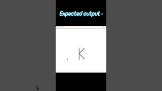 How to Draw Alphabet K using Python Turtle Module #shorts