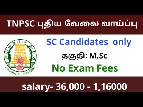 தமிழக அரசு புதிய வேலை வாய்ப்பு. தமிழக அரசு புதிய வேலை வாய்ப்பு.