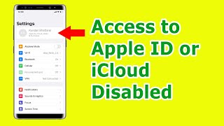 Can't Access iCloud or Apple ID in iPhone | iCloud or Apple ID Access Disabled or greyed out