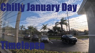 Chilly day! January 24th 2025 Timelapse in Florida