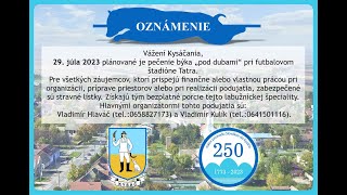 Kysáč - Pečenie  býka v Kysáči  2023