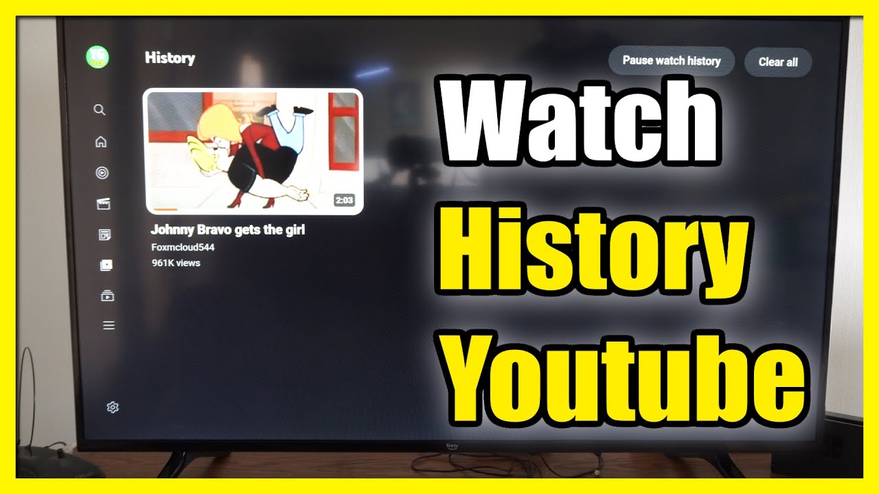 How To View Your Watch History On Youtube App TV (Fast Tutorial) - YouTube