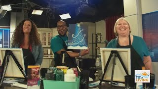 Painting with a Twist in the First Coast Living studio - Final reveal!