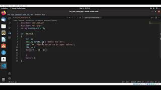 C++ program to input an integer and display the string that many times