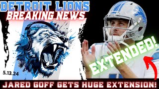 BREAKING NEWS:  DETROIT LIONS JARED GOFF NEW CONTRACT IS HUGE!