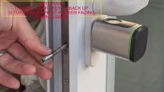 QUOYA Living- K1 Smart Euro Cylinder Door Lock- Installing the lock