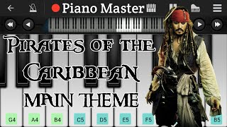 Pirates of the Caribbean Main Theme On Piano Tutorial