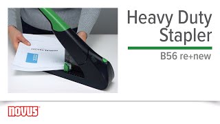 Eco-friendly, office friendly! Novus B56 re+new Heavy Duty Stapler for up to 200 sheets!