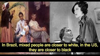How is the person of mixed race in the United States different from the mestiço in Brazil?